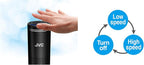JVC KS-GA100 Car Air Purifier Portable USB Power Input HEPA Filter 3-Stage Filtration Motion Activated Controls Black