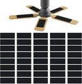 40 Pcs Ceiling Fan Filters for Blades, Fan Air Purifier Pads with Activated Coconut Shell Carbon, Universal Easy Stick Ceiling Fans Filter Fit for Common Household Office Contaminants
