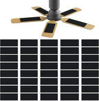 40 Pcs Ceiling Fan Filters for Blades, Fan Air Purifier Pads with Activated Coconut Shell Carbon, Universal Easy Stick Ceiling Fans Filter Fit for Common Household Office Contaminants