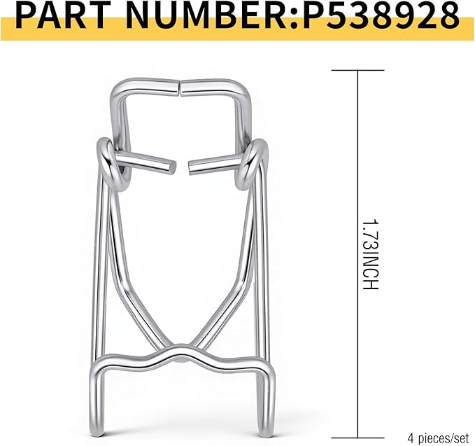 4 Pcs P538928 Air Cleaner End Cap Metal Clip Compatible with Dona-ldson, Air Filter Clips, Maintain The Sealing 0f The Air Cleaner End Cap