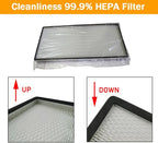 Replacement HEPA Filter for Air Flow Clean Bench 46 x 22 x 2.7 inch FFU Aluminum Fan Filter Unit for Laminar Flow Hood Class 100 Cleanliness HEPA Filter