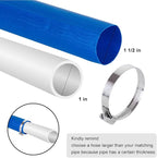 Eastrans 1 1/2 IN x 25 FT Pool Backwash Hose, Heavy Duty Flat Discharge Hose, Weather and Burst Resistant, Best Pool Hoses for Inground Pools, Pool Filter Hose & Pool Drain Hose