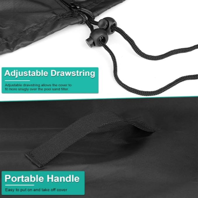 Pump Cover - Anti-Uv Ground Shelter | Outdoor Pool Filterr Box Enclosure, Sands Filters Protection Enclosure, Oxford Fabric Pools Filter Cover for Sand Filtter, Protects Fro