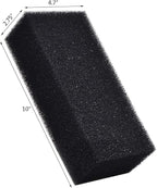 ALEGI Filter Foam Sponges, Bio Sponge Filter Media Pad, Cut-to-Size Foam for Aquarium Fish Tank (10" x 4.7" x 2.75" (2pcs))