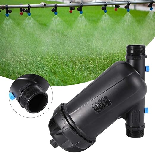 Gardening Filter Irrigation Filter Y Type Mesh Drip Irrigation Filtration Equipment for Greenhouse Agricultural Farm Garden Plastic MNPT 2in DN50 120mesh (Large (Overweight))