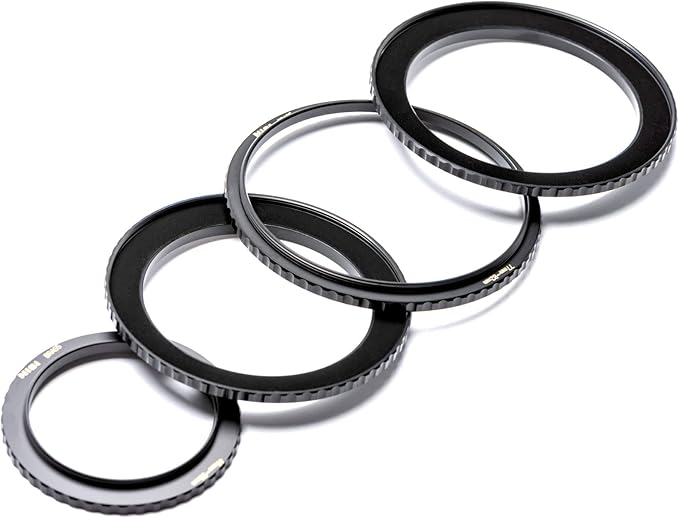 NiSi - Brass Pro 58mm to 62mm Step-Up Ring - Threaded Stepping Adapter Ring, 58mm Male Lens Attachment 62mm Female Filter and Accessory Thread - Matte Black Finish to Prevent Reflections, Brass Alloy