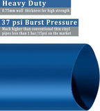 Pool Backwash Hose 1 1/2 inch × 25 ft Thicken Blue Water Discharge Pipe Lay Flat Tubing Hose for Backwash Pool Filter, Drain Pool Pond Water (1.5in-25ft, Vinyl Tubing)