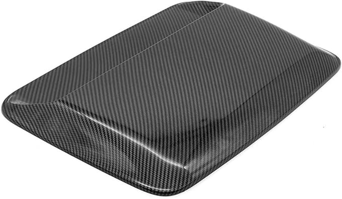 Car Universal Hood Vent Air Outlet Cover Compatible For Infiniti And Mazda Compatible For Tesla Hood Scoop Air Flow Intake Vent Cover(Carbon look)