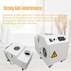 Industrial Ultrasonic Humidifier Cooler Sprayer 6kg/h Portable Continuous Cool Mist Maker Humidifier Commercial with Humidistat and Remote Sensor for Greenhouse Large Room