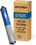 Microline S7025 GAC Carbon Filter Replacement Cartridge – Post Filter for Microline's CTA or TFC RO Systems, Alternate Part Number A1013473 and S7025R – 12 x 2 Inches, Reduces Chlorine Taste and Odor