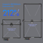 Longer RAY5 10W Laser Engraver with Air Pump, Limit Switch Kit and Y-Axis Extension Kit, Expand Working Area to 33.46" x 15.75", 3.5” Color Touch Screen, DIY Engraver Tool for Metal/Glass/Wood
