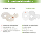 Filter Replacement for Shark Rocket HV301 HV30126 HV300 HV302 HV292 HV305 HV307 HV310 UV450 CS100 QS302 Ultra Light Corded Stick Vacuum Cleaner, 4 Foam & Felt & Post Filters, Part #XFFV300