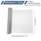 uxcell 120 Mesh 118" x 12" Woven Wire Mesh, 304 Stainless Steel Air Vent Filter Screen, Window Screen Mesh for DIY Projects Vents Cover Filtration Animals Fence