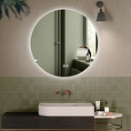 Led Mirror for Bathroom,Bathroom Mirrors for Vanity,Shatter-Proof,with Dimming & 3 Color Modes,Heated Demister Pad,Anti-Fog,Hanging Vanity Mirror,Easy to Install, Easy to Clean (Size : 50x50cm)