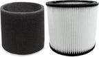 Keenso Iron Fabric Cotton Vacuum Cleaner Filter Replacement for 90350, 90304, 90333, Ideal for Concrete Powder and Plasterboard