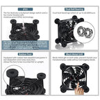 Dual 80mm Cooling Fan - 10-Speed USB 5V/DC 12V Power, IPX5 Waterproof for Tablet, TV, Router, Xbox, DVR, Computer Cabinet, Greenhouse & Kennel Component Cooling