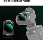 GREEN.L Variable ND2-32 & 1/4 Black Mist Filter for DJI Osmo Pocket 3, Magnetic 2-in-1 ND Cinematic Filter, HD Multi-Coated Optical Glass for Cinematic Video