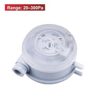 1pcs 604 Micro Differential Pressure Switch - 20-1000Pa Adjustable Air & Gas Sensor for HVAC Systems, Ventilation, Filter, Duct Alarm Use(20-300pa)