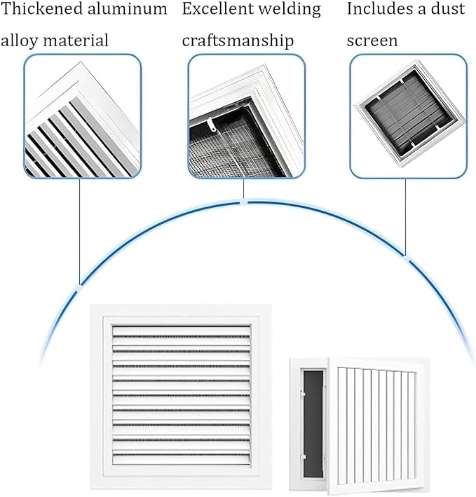 Decorative Return Air Grille Cover, Wall/Ceiling Vent Cover with Adjustable Design, Durables & Easy-to-Install for Home & Office, Cold Air Return Vent Cover(16x26in (41x66cm))