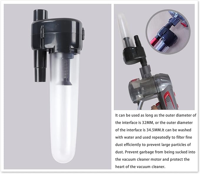 Vacuum Cleaner Dust Collector, ABS Vacuum Cleaner Motor with 2pcs Connector, to Install and, for Wood Chips, Dry Wall Dust, Concrete Dust