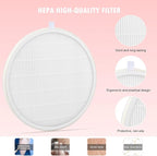 4 Pack Reusable HEPA Filters for MelodySusie Nail Dust Collector, Compatible with SPro/XC320J, Home or Salon Use