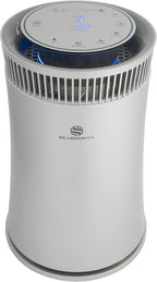 Air Purifier for Home Large Room – 5-in-1 HEPA Filter System, Covers Up to 500 Sq Ft for New Home for Allergies, Pets, Smoke, Remove Dust & Odor, Quiet, High Filtration Efficiency – SILVERONYX, Silver