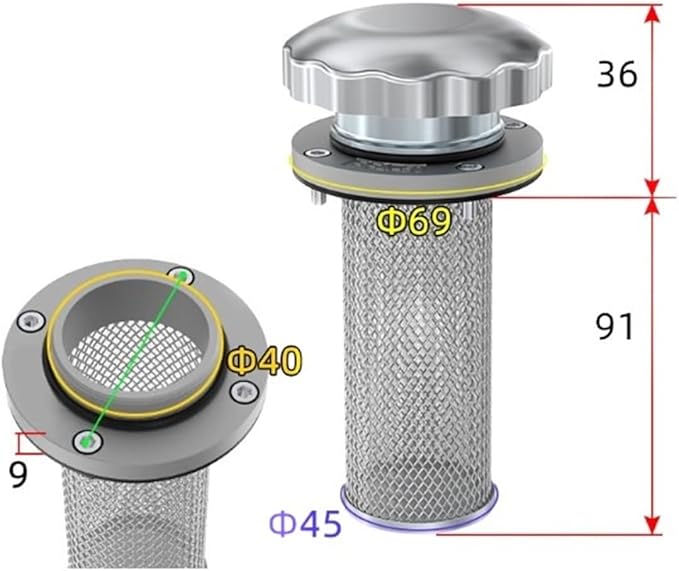 1pc Air filter EF1-25 /EF2-32 /EF3-40 /EF4-50 /EF5-65 /EF6-80(EF8-120)