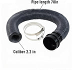 FumeClear Duct Hose fume extractor retractable heat resistant duct hose, 78 inches long. (50mm Diameter) Suitable for laser engraving machine enclosures with connection ports of less than 50mm.