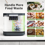 Electric Kitchen Composter with Activated Carbon Filters, LED Display & Auto Cycle for Food Waste Reduction and Odor Control