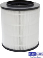 PUREBURG 12030 Replacement Filter Compatible with Clorox 11030 11031 Medium Rooms Air Purifiers,2-Pack H13 True HEPA Activated Carbon 2-in-1 3-Stage Filtration