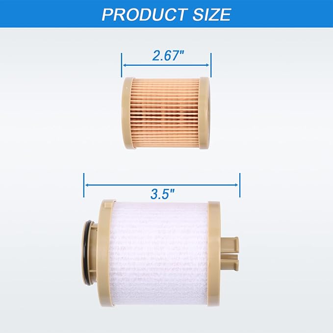 FD4616 Diesel Fuel Filter replacement for 2003-2007 Ford 6.0L F250 F350 F450 F550 Super Duty 2003-2005 Excursion Power stroke includes lower lifter pump and upper fuel bowl filter 3C3Z9N184CB