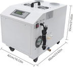 Industrial Ultrasonic Humidifier, 33 lbs/Hour High Output Stainless Steel Humidifier with Wheels 1200W 110V Commercial Humidifier for Greenhouse and Warehouse, Covers 1291-1614 sq ft