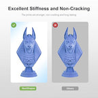 Rigid Pro 3D Printing Resin, High Stiffness & High Precision Engineering Resin, Designed for Detailed Models & Functional Parts for LCD/DLP/MSLA 3D Printers (Bright Red, 1KG)