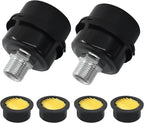 2 Pcs Air Compressor Silencer, 1/2 Inch Thread Intake Filter Muffler, 20 mm Air Compressor Silencer Filter for Generators and Blowers