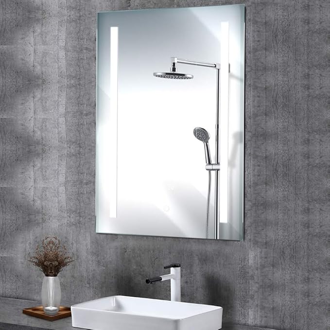 LED Bathroom Mirror with Demister Pad and Touch Switch (50x70)