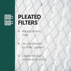 EconoHome 16x25x4 AC Furnace Pleated Air Filter MERV 11 Replacement – Allergen Defense, 5 Pack, Fits Lennox (X6670), Honeywell (FC100A1029) filters. (Actual size: 15.94 x 24.86 x 4.36 Inches)