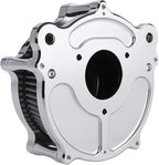 Motorcycle Air Cleaner Skull Style Air Filter with Dustproof Protective Cover Kit for Harley Davidson Touring Trike 2008-16 Softail 2016-17 Dyna 2017 (Chrome)