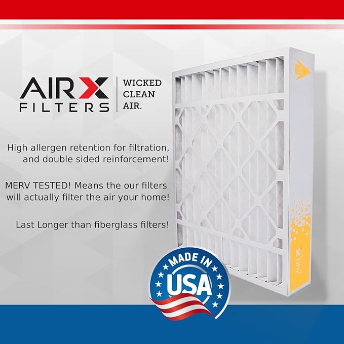 AIRx Filters Wicked Clean Air 20x24x4 MERV 11 Electrostatic Pleated Air Conditioner Filter Pack 6 HVAC AC Furnace Filters