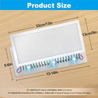 4-Pack 5"x13" White Powerful Magnetic Vent Covers - Super Strong Neodymium Magnets, No Slip & No Drill Needed - Secure Fit for Floor/Wall/Ceiling Registers - Durable Air Vent Screen (White, 5x13)