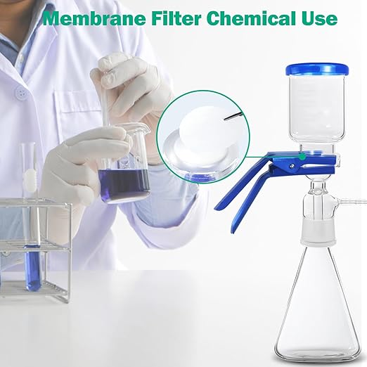 Xin Tester 100 Pieces Nylon Disc Membrane Filters, 50 mm Diameter, 0.05µm Pore Size
