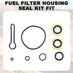 Fuel Filter Housing Seal Kit Fit for Ford Excursion F-250 F-350 F-450 F-550 Super Duty 2003-2007 Replace 904-535