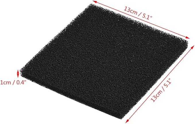 Smoke Absorber Filter, 10pcs Activated Carbon Filters Sponge 13cm x 13cm for Soldering Smoke Absorber Fume, Fume and Smoke Extractor Filters