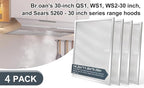 BPS1FA30 Range Hood Grease Filter 11-3/4" x 14-1/4"(2-Pack) Aluminum Filter Compatible with Bro.an Nu.Tone Allure Range Hood filter,Replaces 99010299 99010305 S99010305 AP3378953 by oneket