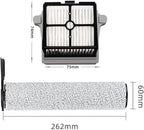Compatible For Tineco, Floor One S7 Steam Main Brush Hepa Filter,Steam Wet Dry Vacuum Cleaner Floor Scrubber Parts(D)