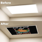 6 Pcs Fluorescent Light Covers for Ceiling Lights Cute Capybara Gifts Hearts Nature Just Girl Who Loves Capybaras Decorative Magnets Light Filters for Office Home Classroom Must Haves 4’ x 2’