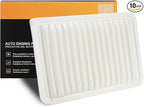 Engine Air Filter 17801-20040 Replacement Suitable for Toyota/Lexus Rigid Panel ES300 2002-03 Camry (2002-2006) Camry Hybrid (2007-2011) Solara (2004-2008) Highlander non-hybrid (2001-2013)