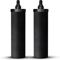 NSF Certified Carbon Replacement Filter Elements (PF-4) - Pack of 2 Filters for Phoenix Gravity Water Filters, Replacement for Berkey® BB9-2, Waterdrop, Purewell & Other Countertop Water Filters