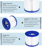 EDOSTORY Hot Tub Filter Replacement Cartridges, Fold White Filter Paper for Many Massage Pool Models Brand
