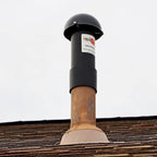 OdorHog Vent Stack Pipe Filter 4 Sizes, Black ABS with Mushroom Cap, Removes Outdoor Septic and Sewer Odors (3.0-inch)