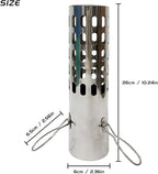 FIREHIKING 2.36" Spark Arrestor Stove Pipe with Filter Chimney Cap Screen for Camping Exhaust